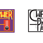 Logos, color and black & white, for musician Christopher Parker.