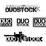 Logo ideas for Duostock, a firearms accessories company.